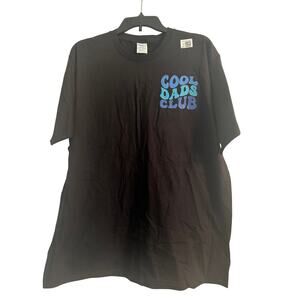 NWOT Port and Company Men's Cut Black Tee Shirt Cool Dads Club Size XL
